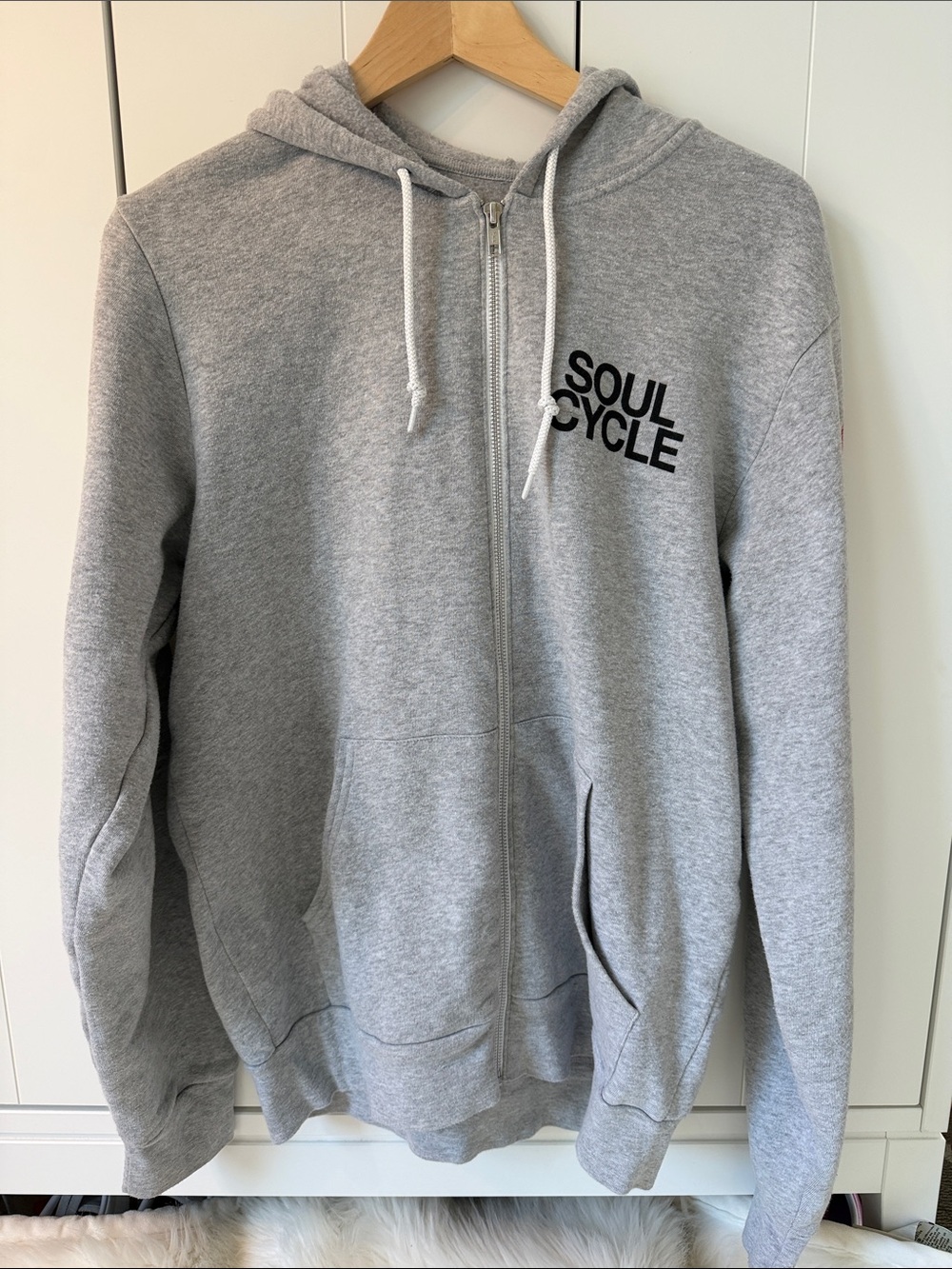 Rare SoulCycle x Target Full Zip Hoodie Gray Large EUC